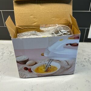 MIni Handheld Mixer Electric Egg Beater 5 Speed Multifunction Baking Bea…